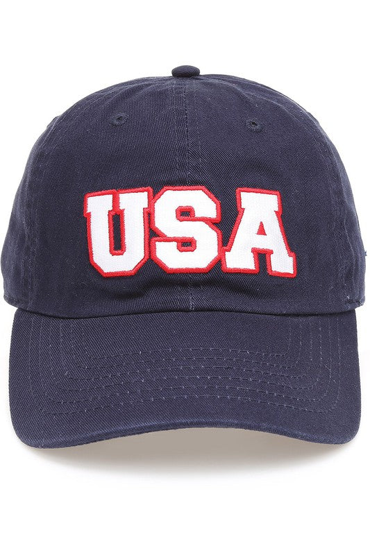 USA Patch Baseball Cap - Navy