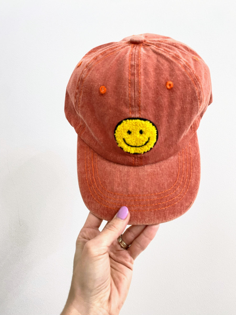 AH MURDERZ “ Chenille SMILE ” 6PANEL CAP形ベースボール - 帽子